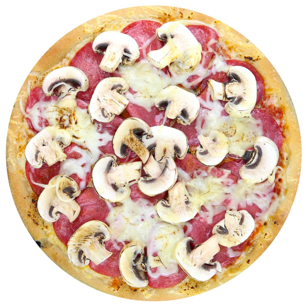 Funghi-Salami Pizza