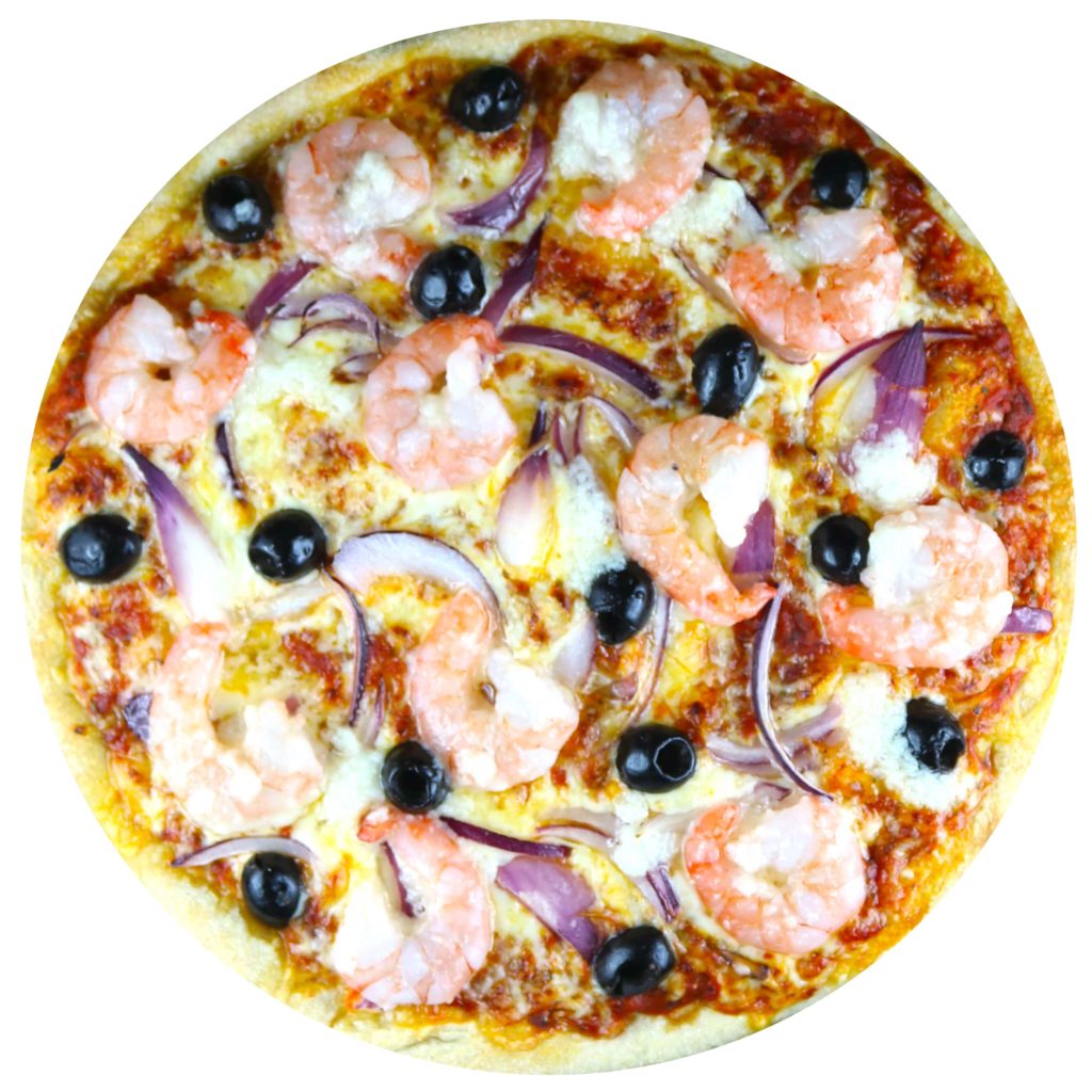 Garnelen Pizza