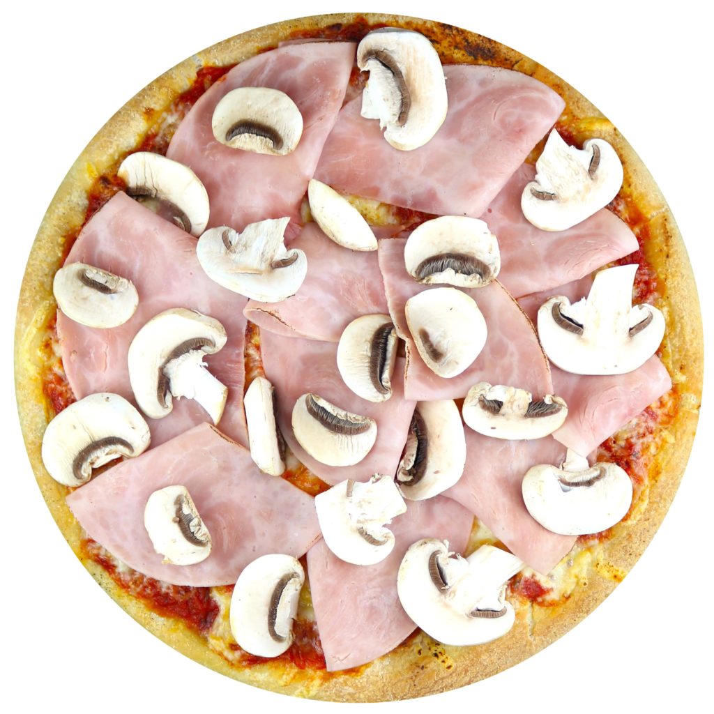 Funghi-Prosciutto Pizza