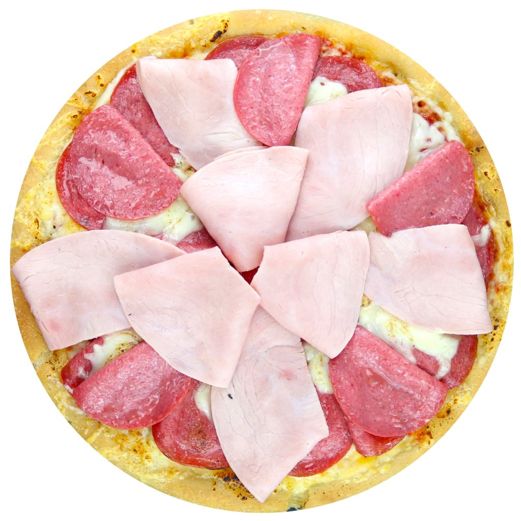 Prosciutto-Salami Pizza