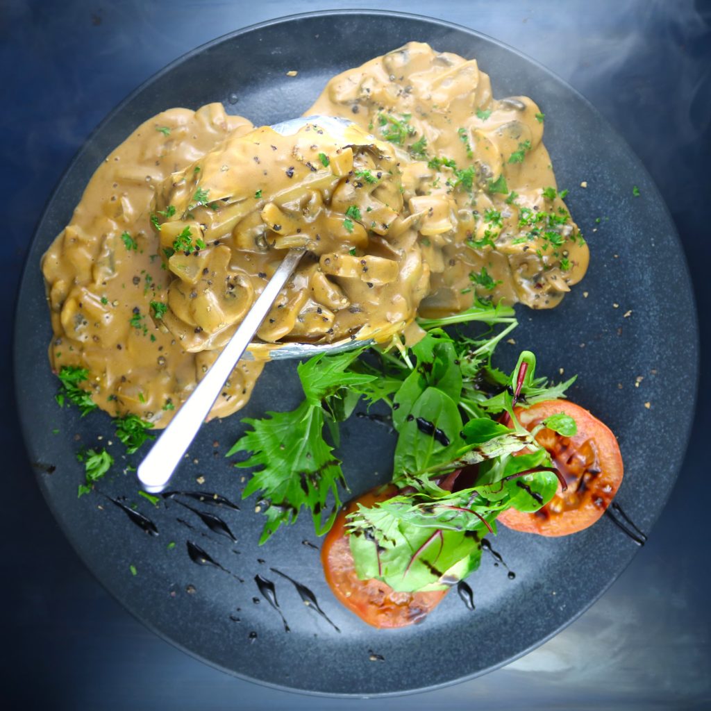 Folienkartoffel mit Champignons