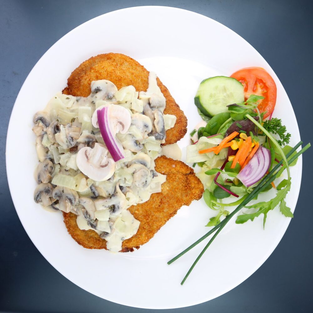 Schnitzel-Zwiebel-Champignon