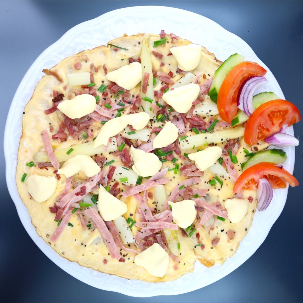 Omelett Spargel-Schinken