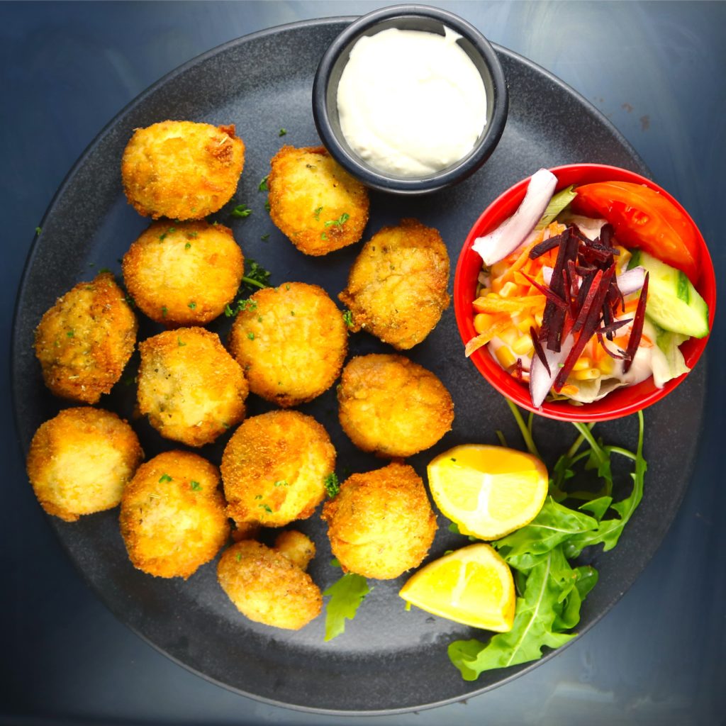 Panierte Champignons