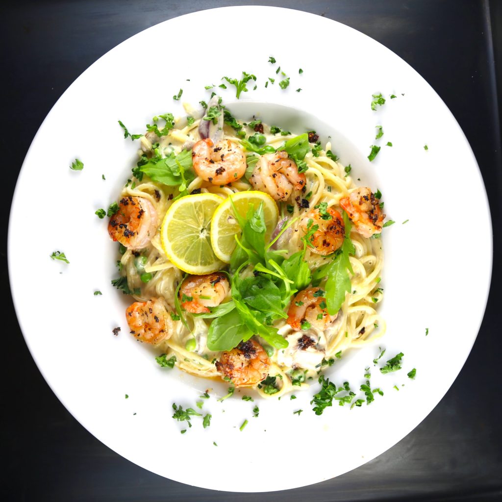 Spaghetti Riesengarnelen